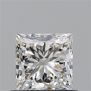 Picture of Natural Diamond 0.73 Carats, Princess with  Cut, H Color, VVS1 Clarity and Certified by GIA