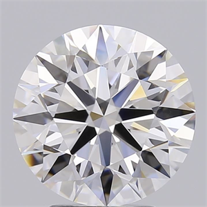 Picture of Lab Grown Diamond 3.03 Carats, Round with Ideal Cut, D Color, IF Clarity and Certified by IGI