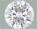Lab Grown Diamond 1.09 Carats, Round with Ideal Cut, D Color, VVS2 Clarity and Certified by IGI