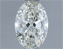 Natural Diamond 0.83 Carats, Oval with  Cut, I Color, IF Clarity and Certified by IGI