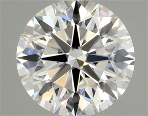 Picture of Natural Diamond 0.80 Carats, Round with Excellent Cut, I Color, SI1 Clarity and Certified by GIA