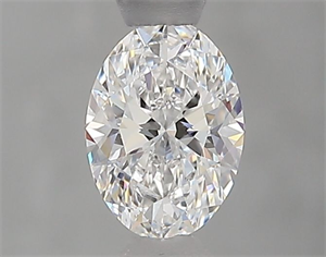 Picture of Natural Diamond 0.53 Carats, Oval with  Cut, D Color, VVS2 Clarity and Certified by GIA