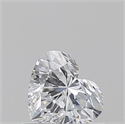 Natural Diamond 0.53 Carats, Heart with  Cut, D Color, SI1 Clarity and Certified by GIA