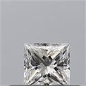 Natural Diamond 0.25 Carats, Princess with  Cut, E Color, VS1 Clarity and Certified by GIA
