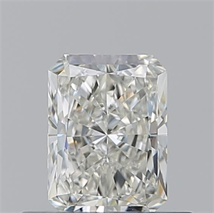Picture of Natural Diamond 0.52 Carats, Radiant with  Cut, I Color, VVS1 Clarity and Certified by GIA