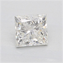 Natural Diamond 0.81 Carats, Princess with  Cut, H Color, I1 Clarity and Certified by GIA