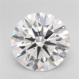 Picture of Lab Grown Diamond 4.13 Carats, Round with Ideal Cut, D Color, IF Clarity and Certified by IGI