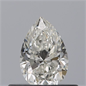 Natural Diamond 0.32 Carats, Pear with  Cut, H Color, VVS1 Clarity and Certified by GIA