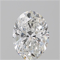Natural Diamond 1.01 Carats, Oval with  Cut, F Color, VS2 Clarity and Certified by GIA