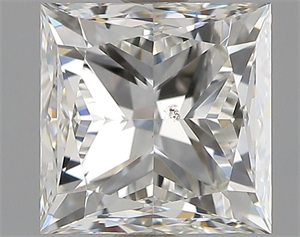 Picture of Natural Diamond 1.01 Carats, Princess with  Cut, J Color, SI1 Clarity and Certified by GIA