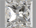 Natural Diamond 1.01 Carats, Princess with  Cut, J Color, SI1 Clarity and Certified by GIA