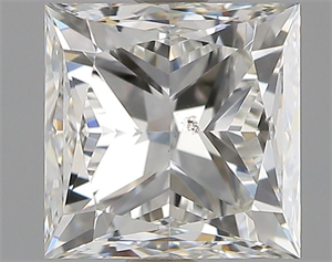 Picture of Natural Diamond 1.01 Carats, Princess with  Cut, J Color, SI1 Clarity and Certified by GIA