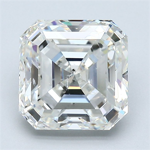 Foto Diamante Natural 3.01 quilates, Asscher , Color I, claridad SI2 y certificado GIA de