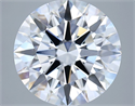 Lab Grown Diamond 4.05 Carats, Round with Ideal Cut, F Color, VVS1 Clarity and Certified by IGI