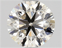 Natural Diamond 1.01 Carats, Round with Very Good Cut, J Color, SI1 Clarity and Certified by GIA