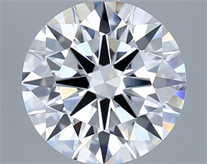Picture of Lab Grown Diamond 3.04 Carats, Round with Ideal Cut, E Color, VVS2 Clarity and Certified by IGI