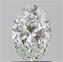 Natural Diamond 1.00 Carats, Oval with  Cut, G Color, VS2 Clarity and Certified by GIA
