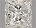 Natural Diamond 0.60 Carats, Princess with  Cut, G Color, VS2 Clarity and Certified by GIA