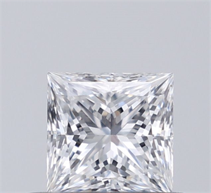 Picture of Natural Diamond 0.51 Carats, Princess with  Cut, D Color, VVS2 Clarity and Certified by GIA