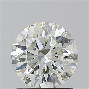 Picture of Natural Diamond 1.30 Carats, Round with Excellent Cut, K Color, SI1 Clarity and Certified by GIA