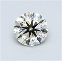Diamante Natural 0.90 quilates, Redondo , Color L, claridad SI1 y certificado GIA