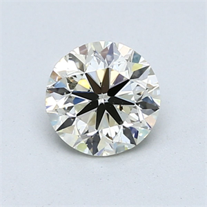 Foto Diamante Natural 0.90 quilates, Redondo , Color L, claridad SI1 y certificado GIA de