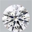 Lab Grown Diamond 3.76 Carats, Round with Ideal Cut, D Color, VS1 Clarity and Certified by IGI