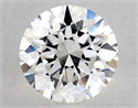 Natural Diamond 0.76 Carats, Round with Excellent Cut, H Color, VVS2 Clarity and Certified by GIA
