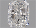 Natural Diamond 0.50 Carats, Radiant with  Cut, F Color, SI1 Clarity and Certified by GIA