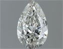 Natural Diamond 0.60 Carats, Pear with  Cut, I Color, VS1 Clarity and Certified by IGI