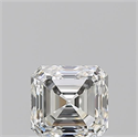 Natural Diamond 0.70 Carats, Asscher with  Cut, H Color, VVS1 Clarity and Certified by GIA
