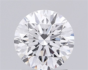 Picture of Lab Grown Diamond 1.54 Carats, Round with Excellent Cut, D Color, VVS2 Clarity and Certified by IGI
