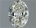 Natural Diamond 0.81 Carats, Oval with  Cut, K Color, VVS2 Clarity and Certified by IGI