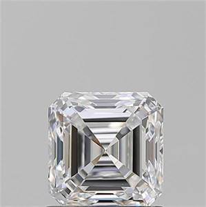 Picture of Natural Diamond 1.01 Carats, Asscher with  Cut, E Color, VS1 Clarity and Certified by GIA