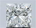 Diamante Natural 1.36 quilates, Princesa , Color J, claridad VVS2 y certificado GIA
