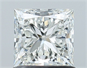 Natural Diamond 1.01 Carats, Princess with  Cut, I Color, VS1 Clarity and Certified by GIA