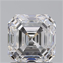 Natural Diamond 2.02 Carats, Asscher with  Cut, E Color, VS1 Clarity and Certified by GIA