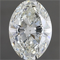 Natural Diamond 0.90 Carats, Oval with  Cut, J Color, VS1 Clarity and Certified by GIA