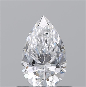 Picture of Natural Diamond 0.52 Carats, Pear with  Cut, D Color, SI1 Clarity and Certified by GIA