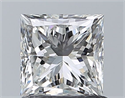 Diamante Natural 1.00 quilates, Princesa , Color H, claridad SI1 y certificado GIA