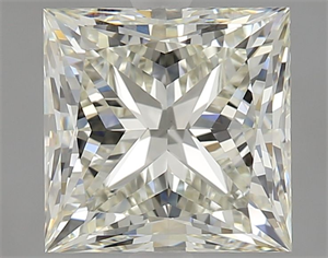 Picture of Natural Diamond 2.80 Carats, Princess with  Cut, L Color, VS1 Clarity and Certified by GIA