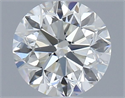 Natural Diamond 0.46 Carats, Round with Very Good Cut, H Color, VVS1 Clarity and Certified by IGI