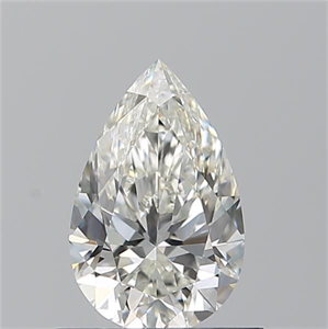 Picture of Natural Diamond 0.71 Carats, Pear with  Cut, I Color, VS1 Clarity and Certified by GIA
