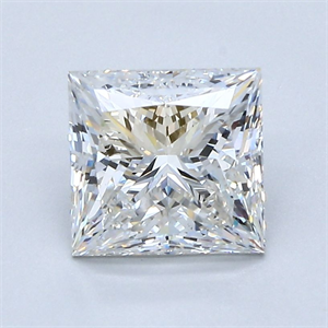 Picture of Natural Diamond 1.90 Carats, Princess with  Cut, G Color, VS1 Clarity and Certified by GIA