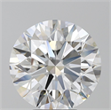 Natural Diamond 5.13 Carats, Round with Excellent Cut, D Color, VVS1 Clarity and Certified by GIA
