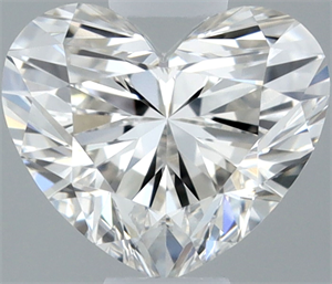 Picture of Natural Diamond 0.36 Carats, Heart with  Cut, H Color, IF Clarity and Certified by GIA