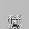 Natural Diamond 0.50 Carats, Asscher with  Cut, E Color, VS2 Clarity and Certified by GIA