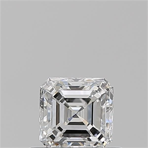 Picture of Natural Diamond 0.50 Carats, Asscher with  Cut, E Color, VS2 Clarity and Certified by GIA