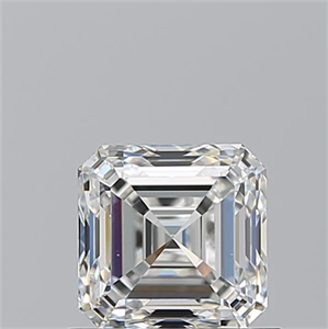Foto Diamante Natural 0.91 quilates, Asscher , Color G, claridad VVS2 y certificado GIA de