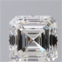 Natural Diamond 1.00 Carats, Asscher with  Cut, F Color, VS2 Clarity and Certified by GIA